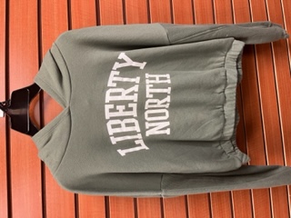 Green Cropped LN Hoodie