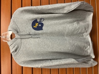 LN Football Helmet Grey Hoodie
