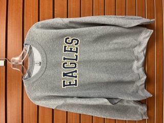 Heathered Grey Bold 'Eagles' Crewneck