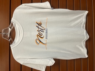 White Stylized 'North Football' Tee