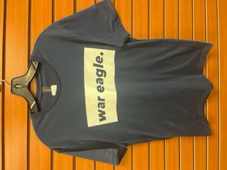 War Eagle Navy and White Tee